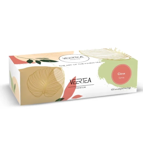 Herbata owocowa w saszetkach Veertea Energetic Citrus Tea, 100 szt.webp