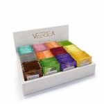 Zestaw herbat VEERTEA - drewniana  biała otwarta skrzynka 180 kopert / saszetek