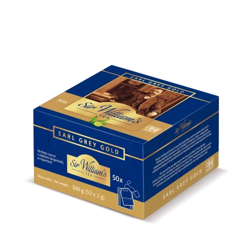 Czarna Herbata Sir William’s Tea Earl Grey Gold 50 saszetek.webp