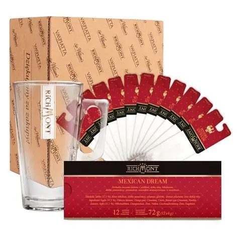 Zestaw Richmont Mexican Dream 12 saszetek szklanka Richmont Hot.webp
