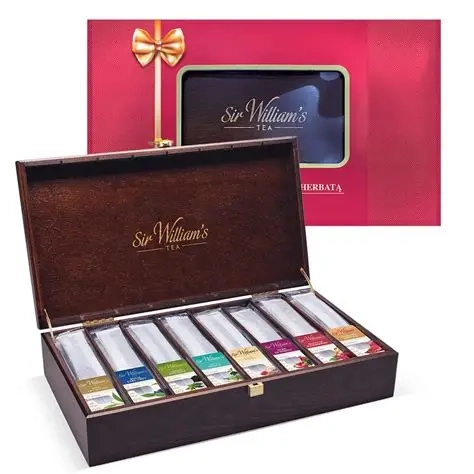 Drewniana Skrzynka z herbatą Sir Williams Royal Taste 80 szt.webp