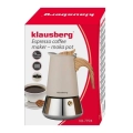 Zaparzacz do kawy espresso nierdzewny kawiarka 200 ml 4 filiżanki Klausberg.webp