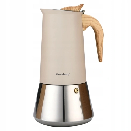 Kawiarka stalowa na indukcję Klausberg 600 ml 12 filiżanek .webp
