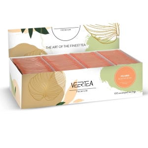 Czerwona herbata ekspresowa Veertea Pu-Erh & Lemon 100 torebek