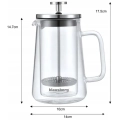 Klausberg French Press 350 ml Zaparzacz z Podwójnymi Ściankami.webp