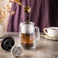 Klausberg French Press 350 ml Termiczny Zaparzacz do Kawy Herbaty i Ziół Różowe Złoto.webp