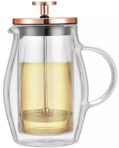 French Press 350 ml Klausberg  Złoty do Kawy i Herbaty