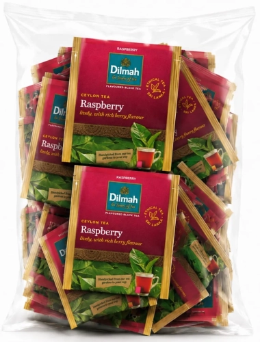 Dilmah Raspberry Ceylon Tea – Herbata z Maliną 100 saszetek.webp