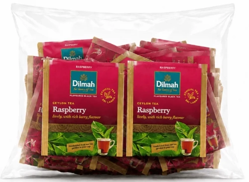 Herbata Dilmah Raspberry Ceylon Tea 50 kopert Herbata z Maliną Dilmah do codziennego parzenia.webp