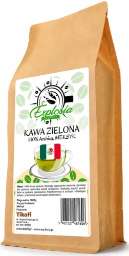 Naturalna kawa zielona ziarnista, 100% Arabica Meksyk, 1kg.webp