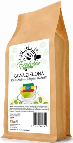 Kawa naturalna ZIELONA ziarnista, Etiopia SIDAMO 1kg.webp
