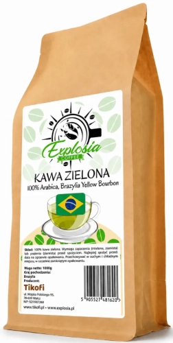 Zielona kawa ziarnista Robusta 100%,Brazylia Yellow Bourbon, 1kg.webp