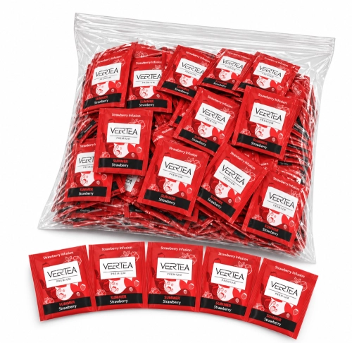VEERTEA Strawberry – Herbata Owocowa Truskawkowa 200 Saszetek HoReCa.webp