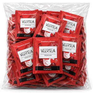 VEERTEA Strawberry – Herbata Truskawkowa 120 Saszetek do Gastronomii