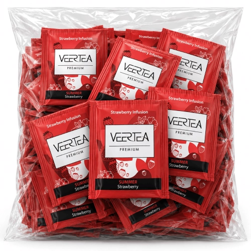 VEERTEA Strawberry – Herbata Truskawkowa 120 Saszetek do Gastronomii.webp