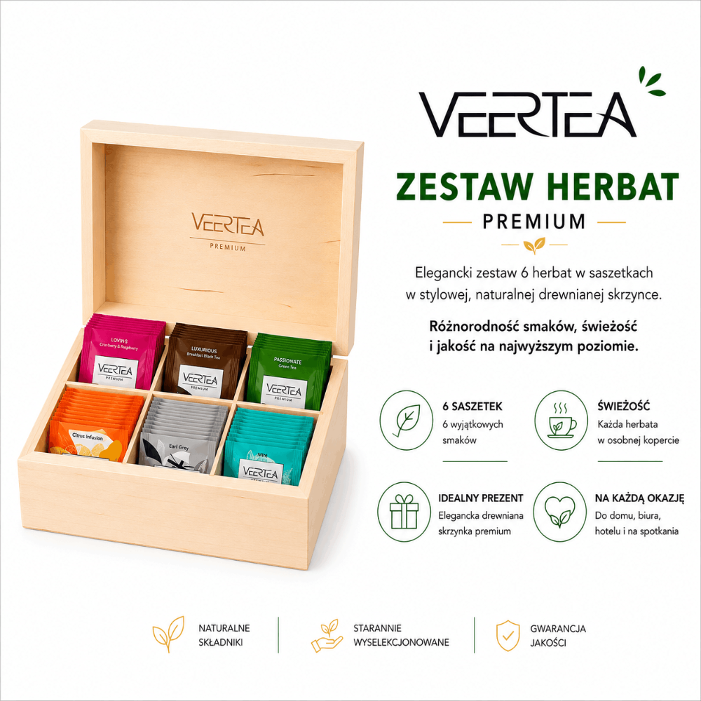 Zestaw Degustacyjny Herbat VEERTEA – 90 torebek Premium