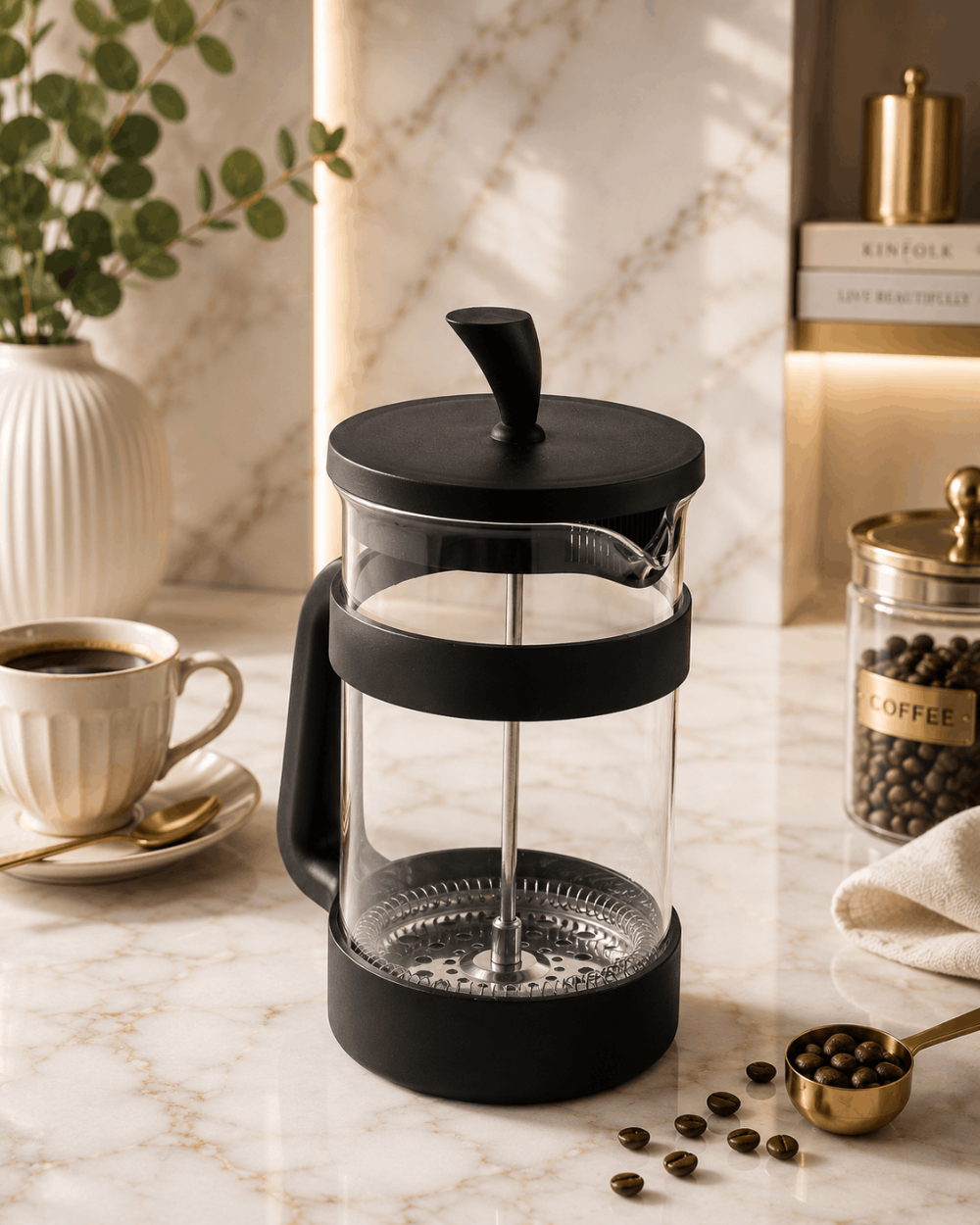 Szklany Zaparzacz French Press Kinghoff 1L