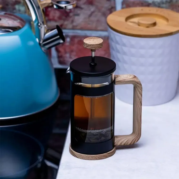Klausberg French Press 600 ml – Solidny Zaparzacz Szklany do Kawy